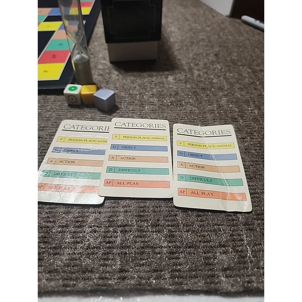 Pictionary Game of Quick Draw First Edition 1985 Missing 2 Dice